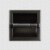 ATAYAL Recessed Toilet Paper Holder, Metal, Easy Installation, Matte Black Perspective: left