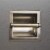 ATAYAL Recessed Toilet Paper Holder, Metal, Easy Installation, Satin Nickel Perspective: left