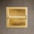 ATAYAL Recessed Toilet Paper Holder, Metal, Easy Installation, Satin Brass Perspective: left