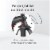 smarTrike 6 in 1 Modular Stroller Tricycle, 1 Handed Steering, Black and White Perspective: left