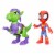 Hasbro Marvel Spidey and His Amazing Friends Dino-Webs Spidey and Goblin Raptor Figures Perspective: left