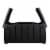 Strata Products Outdoor 85 Gallon Garden Storage Box with Double Door Lid, Black Perspective: left