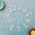 Silver 3 Number Candle Birthday Anniversary Party Cake Decorations Topper Perspective: left
