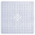 Tranquil Beauty Clear Square Shower Mat 53x53cm/21x21in | Anti-Slip, Machine-Washable Perspective: left