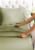 CGK Linens 4 Piece 100% Cotton 400 Thread Count Sheet Set - Full - Sage Green Perspective: left