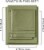 CGK Linens 21 Inch 400 Thread Count 100% Cotton King 3 Piece Sheet Set - Sage Green Perspective: left
