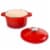 BergHOFF Neo Cast Iron Round Dutch Oven - Red Perspective: left