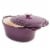 BergHOFF Neo 5qt Cast Iron Oval Casserole Dish - Purple Perspective: left
