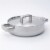 BergHOFF Stainless Steel 5-Ply Covered Deep Skillet Perspective: left