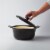 BergHOFF Ron 10-Inch Cast Iron Dutch Oven 4.4Qt., Black Perspective: left