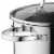 BergHOFF Essentials Comfort Stainless Steel Covered Deep Skillet Perspective: left