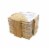 BergHOFF Two-Tone Square Bamboo Coaster Set with Holder Perspective: left