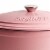 BergHOFF Neo Cast Iron Round Stockpot Dish - Pink Perspective: left