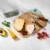 BergHOFF Leo Knife and Cutting Board Set - Gray/Green Perspective: left