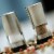 BergHOFF Geminis Stainless Steel Mini Salt & Pepper Dispensers Perspective: left