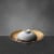 BergHOFF Gem Deep Presentation Plate And Bowl - White/Gold Perspective: left