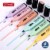 ZEYAR Highlighter, Pastel Colors Chisel Tip Marker Pen (6 Macaron Colors) Perspective: left