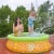 JLeisure 5' x 16.5 3D Pineapple Inflatable Outdoor Kiddie Splash Swimming Pool Perspective: left