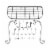 Vdomus Black 24x10 Wall Mounted Pot & Pan Rack, 10 Hooks Incl. Perspective: left