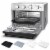 WEESTA KA23W 24 Quart Large Countertop Air Fryer Convection Oven Combo, Silver Perspective: left