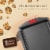 Bakeware Set of 3 Cookie Sheets - Nonstick Baking Pans, 3 Pieces Set, Dark Gray/Red Perspective: left