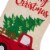 Glitzhome Embroidered Truck & Tree Linen Christmas Stockings Perspective: left