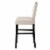 Glitzhome Studded Leatherette Barchair - Cream Perspective: left
