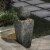 Glitzhome Rippling Floating Sphere Pedestal Polyresin Outdoor Fountain Perspective: left