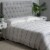 Glitzhome Contemporary Cotton Stripe Quilt - White Perspective: left