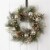 Glitzhome Pre-Lit Berry Holly & Pine Cone Silver Ornament Wreath Perspective: left