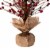 Glitzhome 16 Inch Tall Christmas Red Berry Table Tree Decor Perspective: left