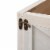 Glitzhome 26 Inch Length Washed White Wooden Tree Collar Perspective: left
