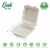 Glitzhome 8 Inch White Sugarcane Clamshell Containers, 300 Pack Perspective: left