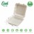 Glitzhome 9 Inch White Sugarcane Clamshell Containers, 300 Pack Perspective: left
