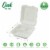 Glitzhome 8 Inch White Sugarcane Sectional Clamshell Containers, 300 Pack Perspective: left
