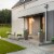 Glitzhome Faux Concrete Square Pot Planter Perspective: left