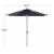 Glitzhome Aluminium Self Tilt Market Patio Umbrella - Navy Blue Perspective: left