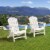 Glitzhome All-Weather Adirondack Chair - White Perspective: left