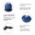 Glitzhome Ceramic Sphere Pedestal Fountain - Blue Perspective: left