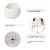 Glitzhome Solar Light Plastic Hanging Planter - White Perspective: left