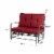 Glitzhome Outdoor Garden Patio Loveseat - Red Perspective: left