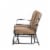 Glitzhome Outdoor Patio Garden Loveseat Glider Chair - Tan Perspective: left