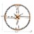 Glitzhome Oversized Modern Farmhouse Round Wall Clock Perspective: left