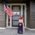 Glitzhome Patriotic & Easter Double-Sided Porch Sign Perspective: left