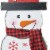 Glitzhome Lighted Snowman Wooden Porch Decor Perspective: left