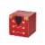 Glitzhome Block Nutcracker Wooden Porch Decor - Red / Black Perspective: left