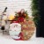 Glitzhome Lighted Round Wooden Santa Porch Décor Perspective: left