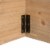 Glitzhome 22 Inch Length X 22 W Washed Black Wooden Tree Collar Perspective: left