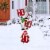 Glitzhome Metal HOHOHO Gnome Stake or Wall Décor Perspective: left