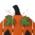 Glitzhome 30 Inch Tall Lighted Wooden Pumpkin Porch Decor Perspective: left